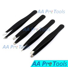 4 Pieces Stainless Steel Eyebrow Tweezers Set Bts-668