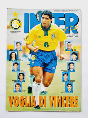 INTER FOOTBALL CLUB 7 JULY 1995 ROBERTO CARLOS-PAUL INCE-ZANETTI-CENTOFANTI
