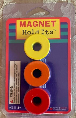 DOWLING CERAMIC RING MAGNETS 735010   1   1/8 DIAMETER -BEAUTIFUL COLORS!**NEW**