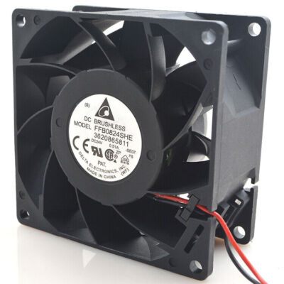 Delta FFB0824SHE MODEL -SE07 8038 24V 0.51A Industrial Cooling Fan New One