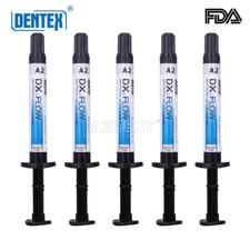 USA 5X DENTEX Dental Flowable Light Cure Composite Resin Medium Flow A2 Shade