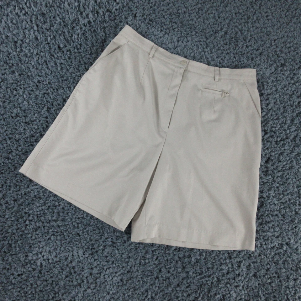 Pantalones Cortos Cola Mujer 12 Beige Tostado Cremallera Bolsillo Elastizados Chino 32x7.5* Foto 2 de 4