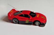 Tyco HO TCR Ferrari F40 Slot Car Slotless Red/Black Malaysia