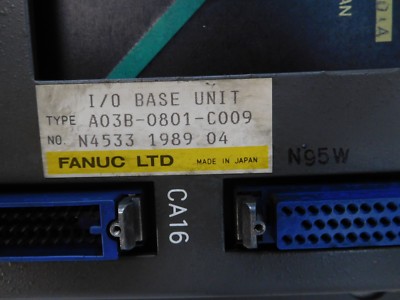 Fanuc A03B-0801-C009 I/O Base Unit A20B-1001-0030 | eBay
