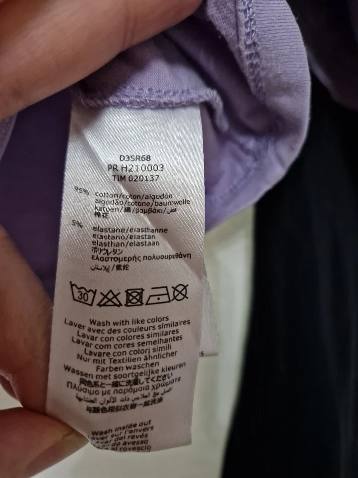 DKNY Cropped Girls Age 10 Long Sleeve Double Layer Effect Top - Image 3 of 4