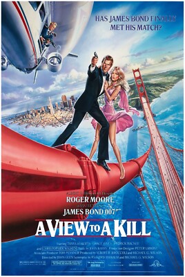 A View to a Kill - James Bond - Movie Poster - Roger Moore - US