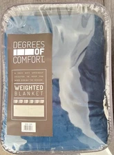 Brand New Degrees of Comfort weighted blanket 48x72 12lbs Navy Blue