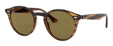 Ray-Ban 2180 820/73, Havana/Brown Lenses, Round, Unisex, 51mm
