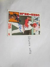 1984 Topps Willie McGee Signed Baseball Card