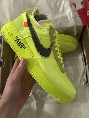 The Ten: Nike Air Force 1 x Off White Volt Size Mens UK 9 US 10