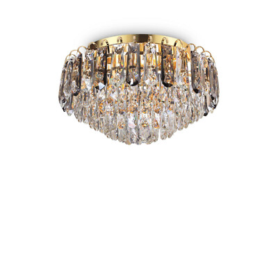 Decke Klassisch Kristall Gold DL0059