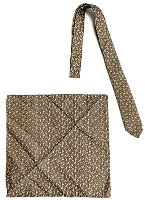 CC Corneliani Collection Herren krawatte und  Einstecktuch Set , Seide Paisley.