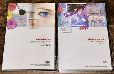 Photoshop CS Photo Retouching Secrets & CS2 Layer Techniques Computer DVD Set