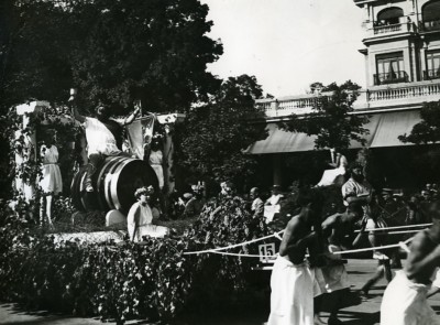 Frankreich Le Touquet Mythologische Parade Float Bacchus altes Foto Pecceu 1938