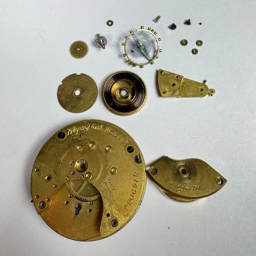 Elgin National Watch Co. Pocket Watch Movement Antique For Parts