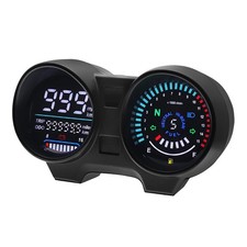 Digital LED Electronics Universal Motorcycle Temperature RPM Meter Speedometer