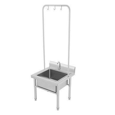 Silver Floor Mop Sink 201 Stainless Steel Mop Sink for restaurants garages etc