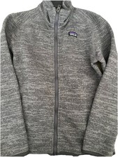 Patagonia Boy s Better Sweater Jacket Full Zip, Nickel Grey Size Medium 10