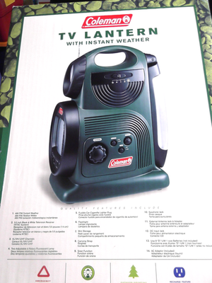 Coleman Multi Weather TV Radio Lantern Light Siren Emergency Kit