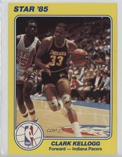 1984-85 Star NBA Court Kings 5x7 Clark Kellogg #20 0b2