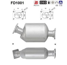 DPF Rußpartikelfilter Dieselpartikelfilter AS FD1001 Cordierit für BMW 5er E60