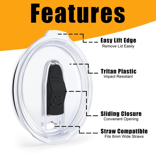 40oz Lid Replacement For RTIC Tumbler ONLY | DOES NOT FIT STANLEY or YUKON 40... - Picture 5 of 6