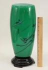 RARE Signed ANGELO ROSSI Italian & Thomas K. FENTON American Art Glass Vase, NR