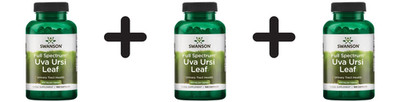 3 x Swanson Uva Ursi Leaf, 450mg - 100 caps (303,63 EUR/kg)