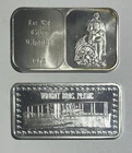 Lot of 2 - 1 Troy Oz.999 Silver Bullion Bars - Crabtree Mint/Hamilton Mint