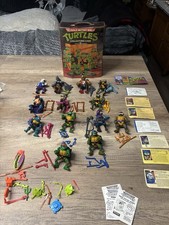Playmates Toys TMNT Vintage Action Figures Lot 10+ with Collector Case