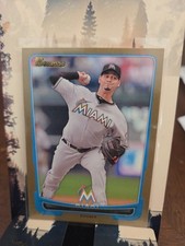 2012 Bowman Gold Anibal Sanchez #30 Miami Marlins 