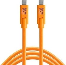 Tether Tools TetherPro USB-C to USB-C Cable  High Visibility Orange  15'