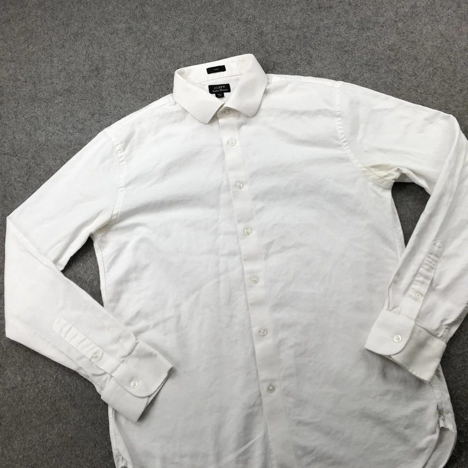 Camisa de vestir J Crew para hombre 16,5 36 blanca Ludlow premium ajustada texturizada Foto 2 de 4