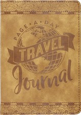 Page-A-Day Artisan Travel Journal Diary, Vegan Leather Notebook 
