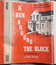 A Run Around the Block by Veta Griggs 1967 Woodland CA Signed First Edition