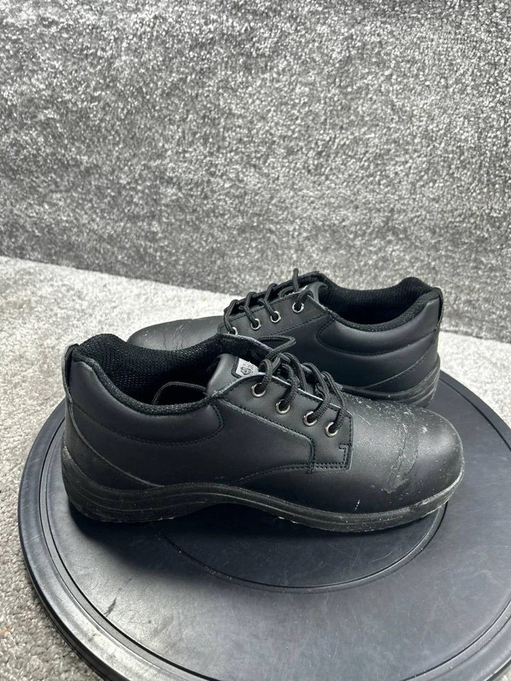 Skidbuster Oxford Shoes Womens Size 9.5 Wide Soft Toe Work Black Slip Resistant - Image 4 of 4