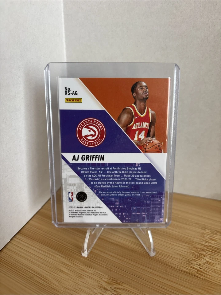 2022-23 Panini NBA Hoops - Rise N Shine Memorabilia AJ Griffin #RS-AG (MEM, RC) - Image 2 of 2