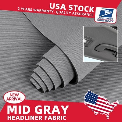 Flat Knit Headliner Fabric 1/8'' Foam Upholstery Roof Liner Replacement 60'' (W)