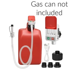 Battery Powered Electric Fuel Transfer Siphon Pump 3.2 GPM Gas Oil Water Liquid