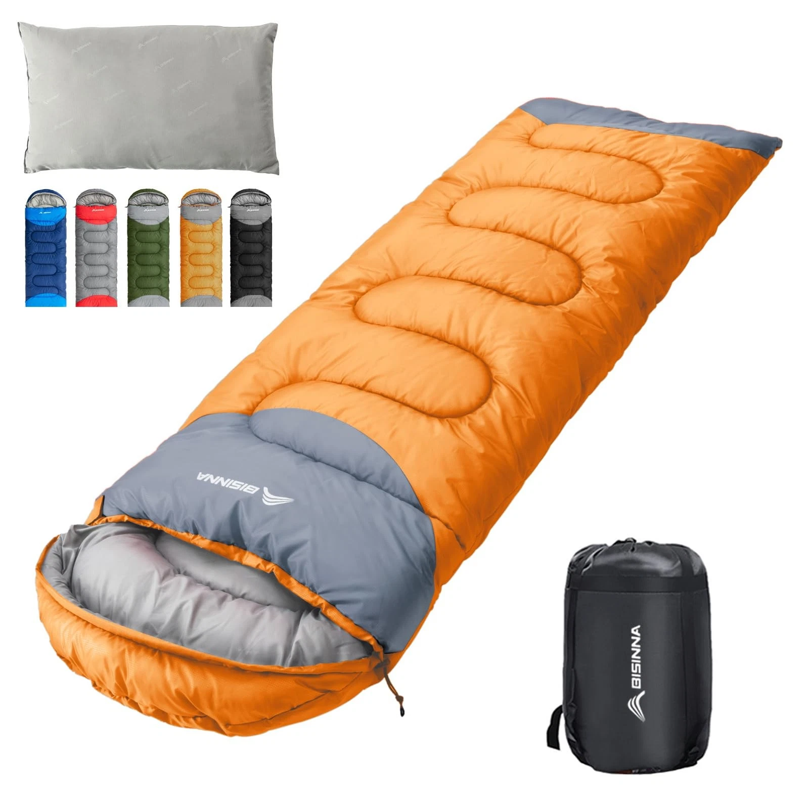 Sleeping Bag 1.9kg 4 Season Waterproof Warm Blanket Sleeping Bag with Com...