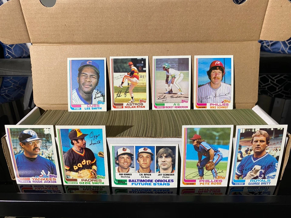 Topps 1982 ¡JUEGO COMPLETO! (792 tarjetas) Cal RC, Nolan, Rickey, Ozzie, Reggie, Pete,+ Foto 2 de 4