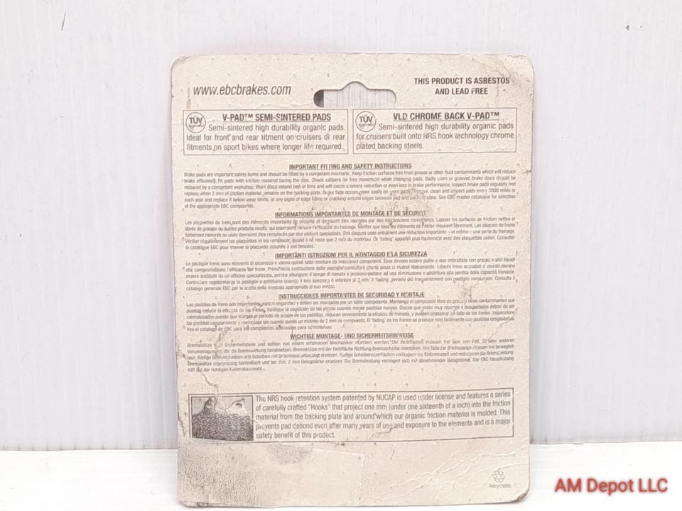 07-13 Juego de pastillas de freno trasero KTM 990 Adventure EBC FA209/2V Foto 2 de 2