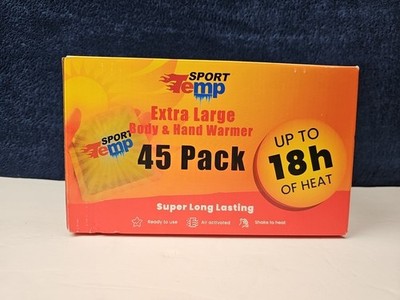 Sport Temp 45 pack HAND & BODY warmer Extra Large FULL UNOPENED BOX