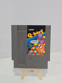 Q Bert Video Game NES VGC Includes OEM Nintendo Rental Case