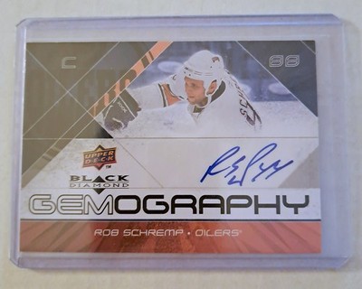 Rob Schremp, #G-RO, Edmonton Oilers, Upper Deck, 2008, Black Diamond, AUTOGRAPH