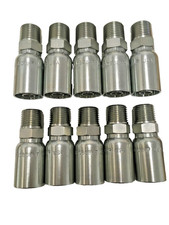 10) MP-08-08 1/2 MNPT Hydraulic Hose Fitting *Made in USA* HY/U Style