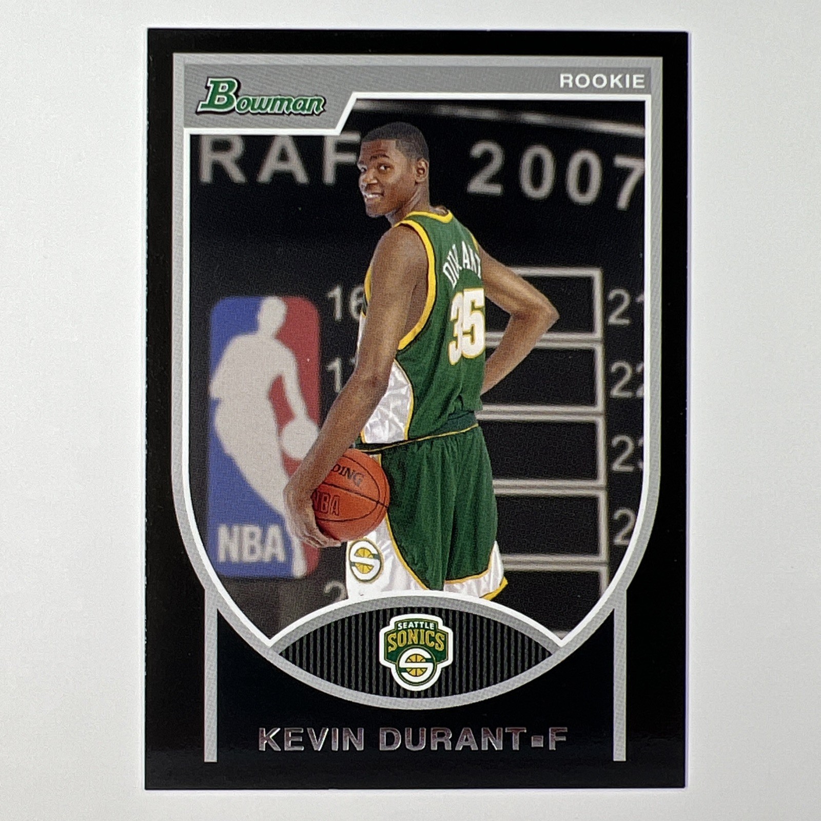 2007-08 Bowman Draft Picks & Stars - Rookie Kevin Durant #111 /2999 (RC)