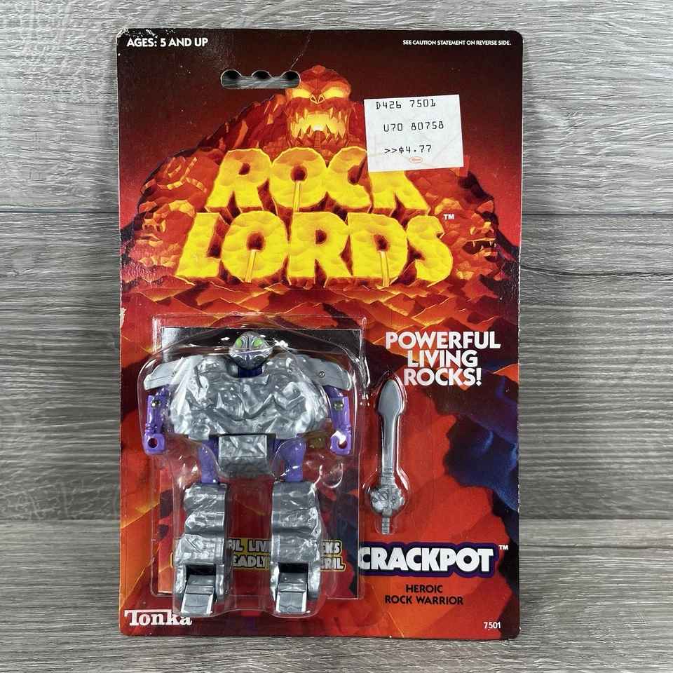 Vintage 1987 Rock Lords Action Figures Crackpot Warrior Action Figure SEALED - Image 2 of 4