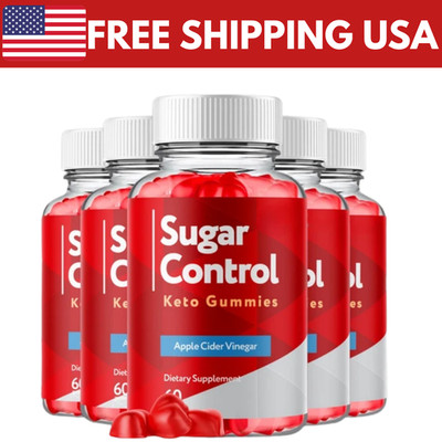 (5 Pack) Sugar Control Keto ACV Gummies 1000MG SugarControl Vitamin 300 Gummies