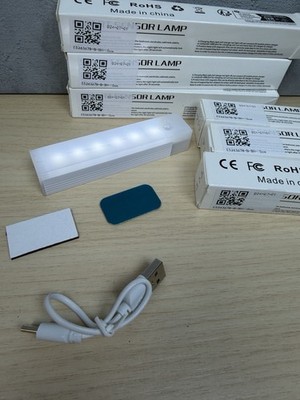 6 Smart Sensor Magnetic Rechargeable Led Lights Motion Sensor White 10cm 3.9 
